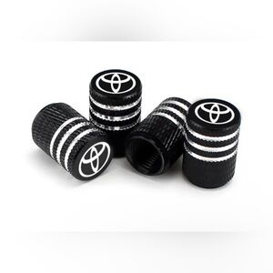 NWT 4PC Toyota Logo Tire Valve Caps